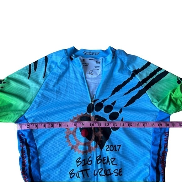 Verge Elite Relaxed Bold Collection Mens Cycling Jersey Big Bear Butt Cruise, XL - Picture 8 of 9